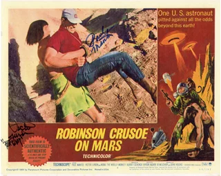 Robinson Crusoe On Mars autograph