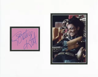 Eartha Kitt autograph