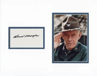 Harry Morgan autograph