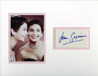 Jean Simmons autograph
