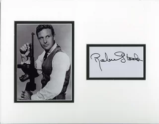 Robert Stack autograph