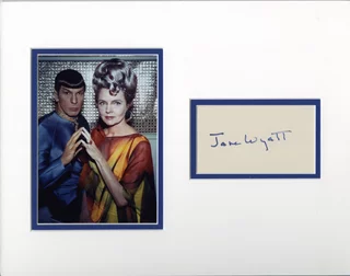 Jane Wyatt autograph
