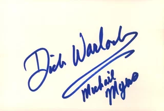 Dick Warlock autograph
