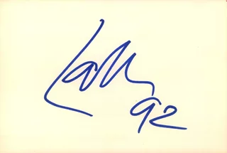Lars Ulrich autograph
