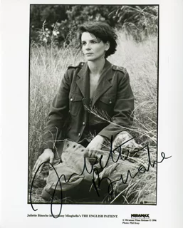 Juliette Binoche autograph
