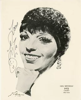 Liza Minnelli autograph