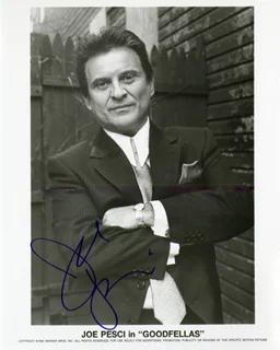 Joe Pesci autograph