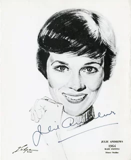 Julie Andrews autograph