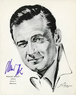 William Holden autograph