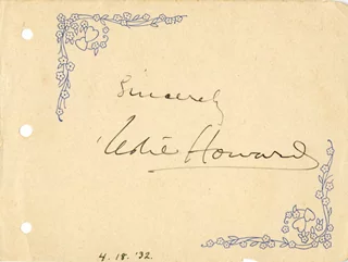 Leslie Howard autograph