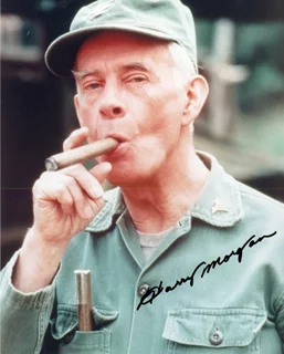 Harry Morgan autograph