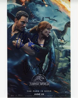Jurassic World autograph