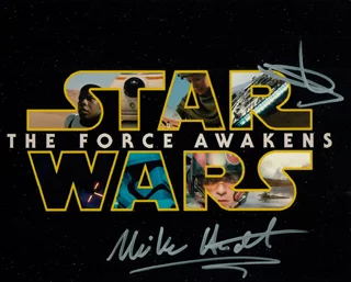 Star Wars: The Force Awakens autograph