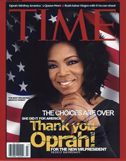 Oprah Winfrey autograph
