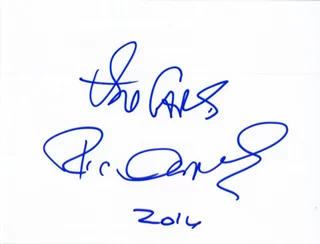 Ric Ocasek autograph