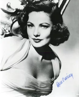 Gene Tierney autograph