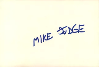 Mike Judge autograph