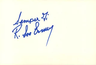 R. Lee Ermey autograph