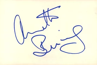 Annette Bening autograph