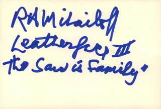 R.A. Mihailoff autograph