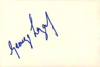 George Lazenby autograph