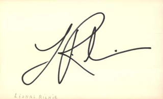 Lionel Richie autograph