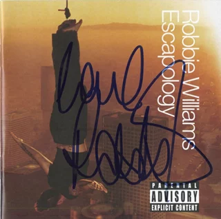 Robbie Williams autograph