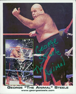 George Steele autograph