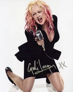 Cyndi Lauper autograph