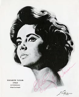 Elizabeth Taylor autograph