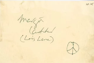 Margot Kidder autograph