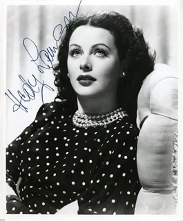 Hedy LaMarr autograph
