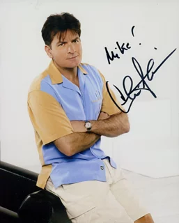Charlie Sheen autograph