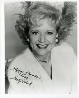 Betty White autograph
