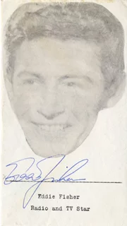 Eddie Fisher autograph