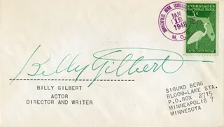 Billy Gilbert autograph