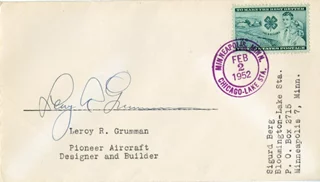 Leroy Grumman autograph