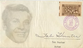 Tab Hunter autograph