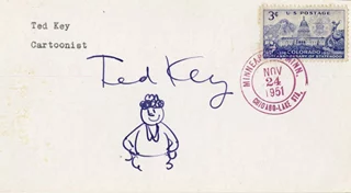 Ted Key autograph