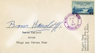 Boris Karloff autograph