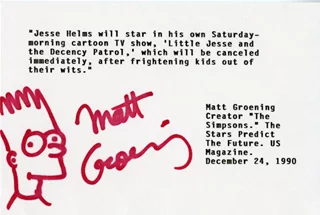 Matt Groening autograph