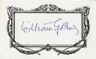 William Golding autograph