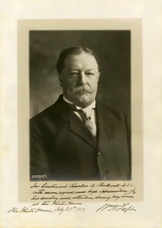 William Howard Taft autograph