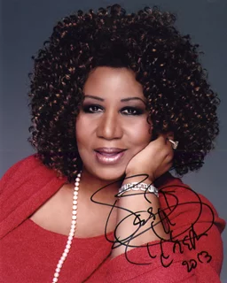 Aretha Franklin autograph