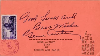 Gene Autry autograph