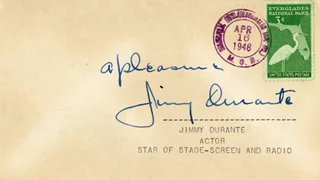 Jimmy Durante autograph