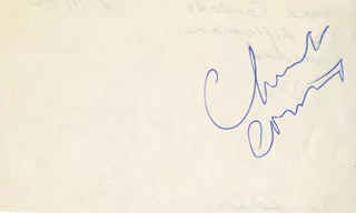 Chuck Connors autograph