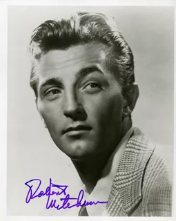 Robert Mitchum autograph