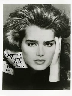 Brooke Shields autograph