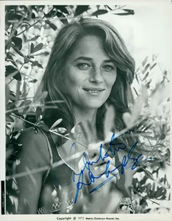 Charlotte Rampling autograph